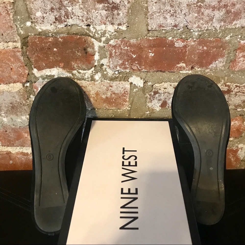 Nine West Black Suede Flats - Picture 7 of 8